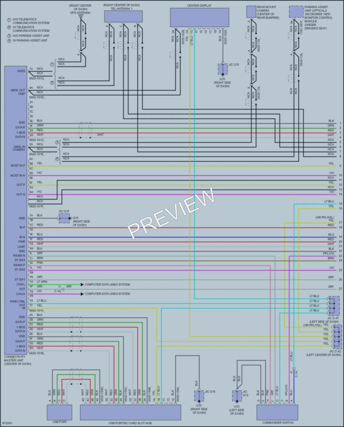 2023 Mazda 3 Radio wiring diagram preview