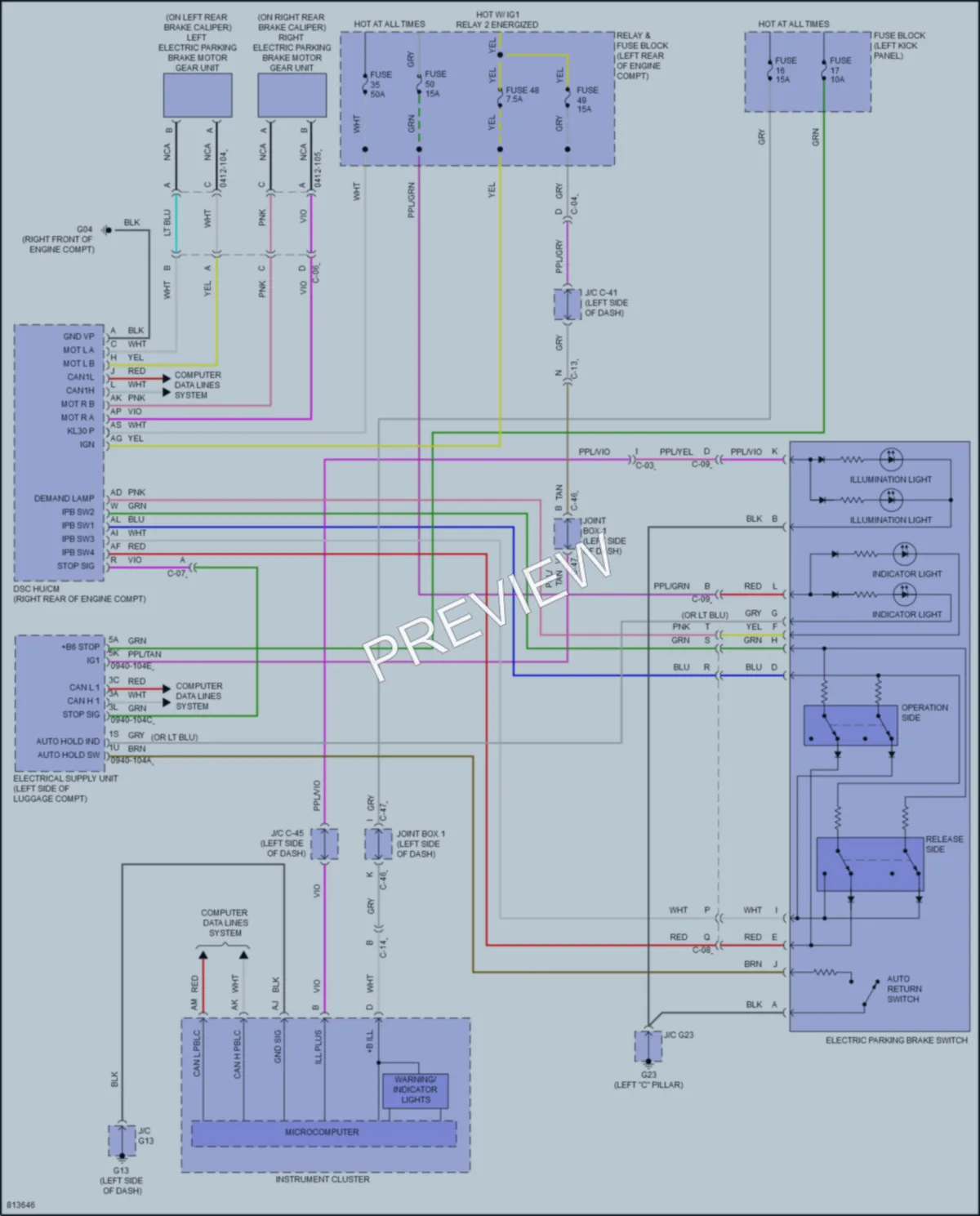 2023 Mazda 3 Shift Interlock wiring diagram preview