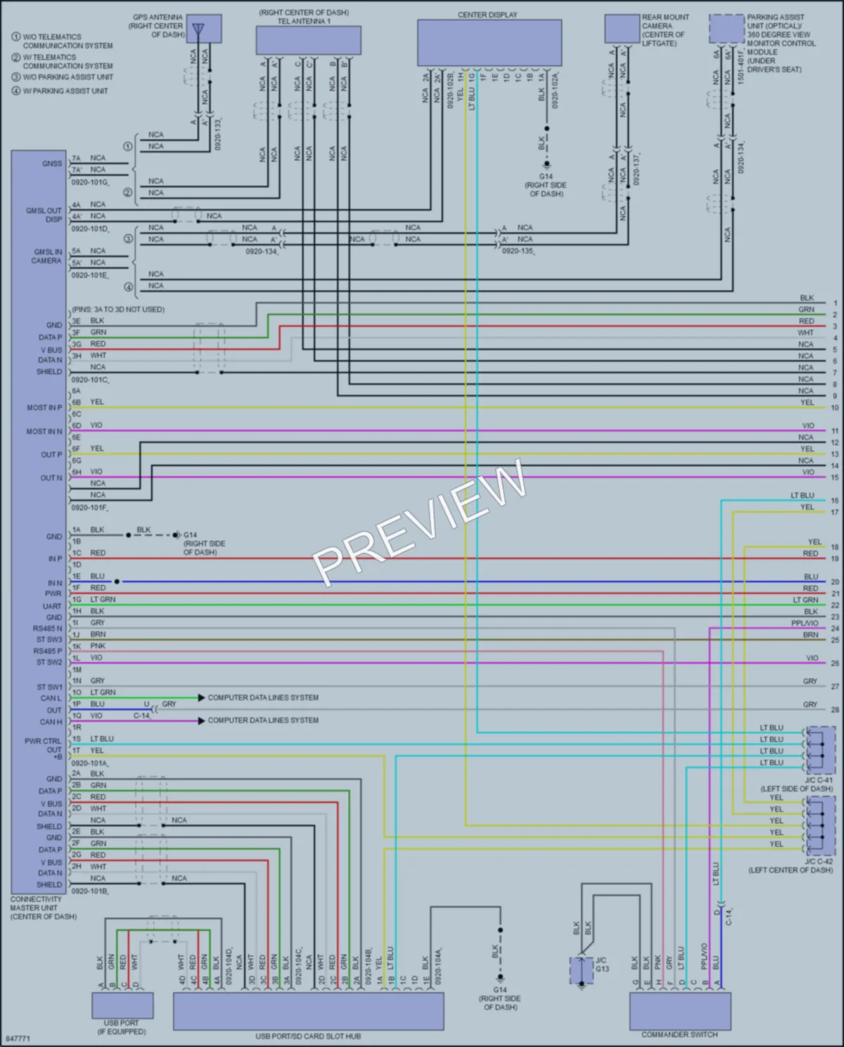 2023 Mazda CX30 Radio wiring diagram preview