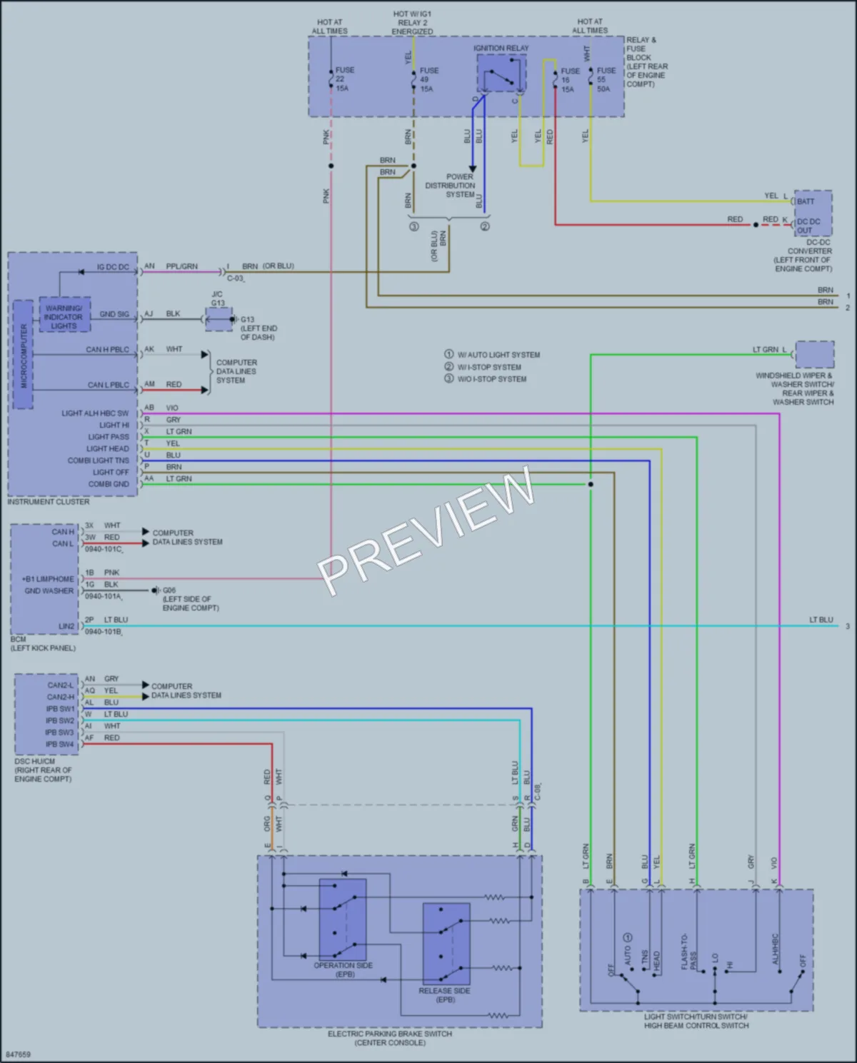 2023 Mazda CX50 Headlights wiring diagram preview
