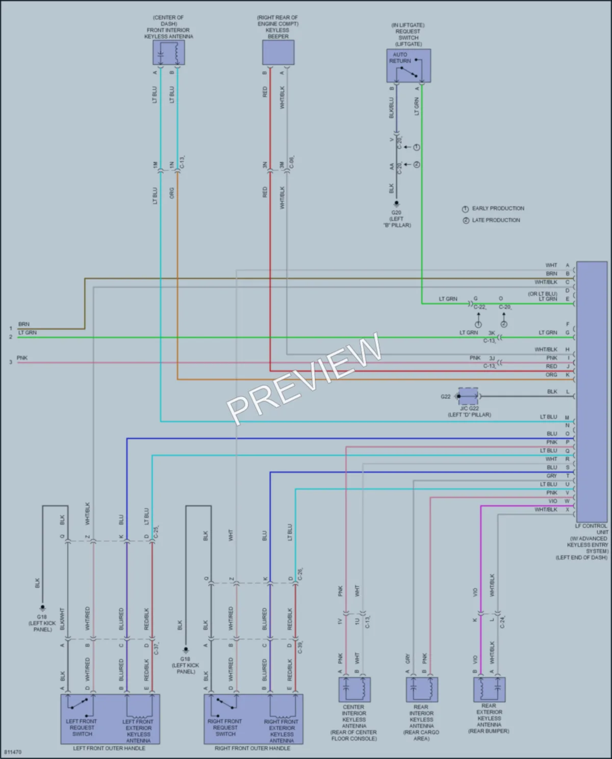 2023 Mazda CX9 Anti Theft wiring diagram preview