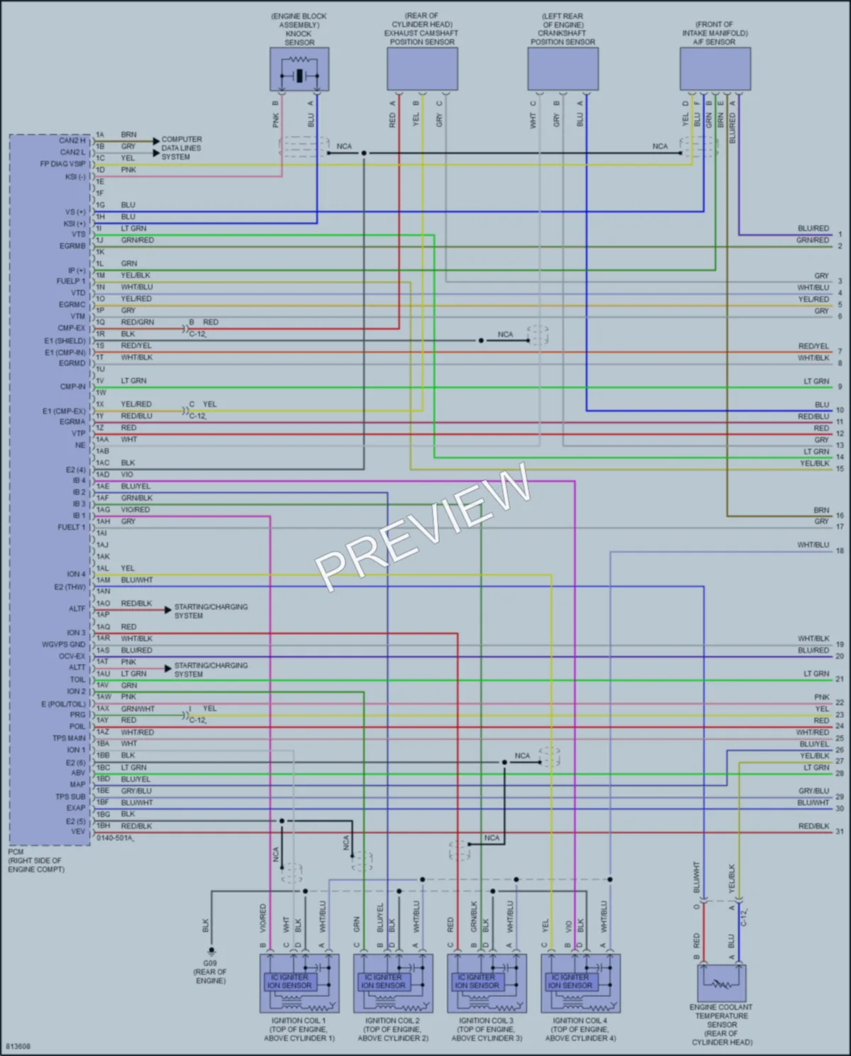 2023 Mazda CX9 Engine Performance wiring diagram preview