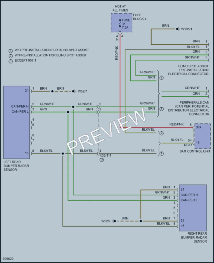 2023 MercedesBenz 3500XDSprinter Navigation wiring diagram preview