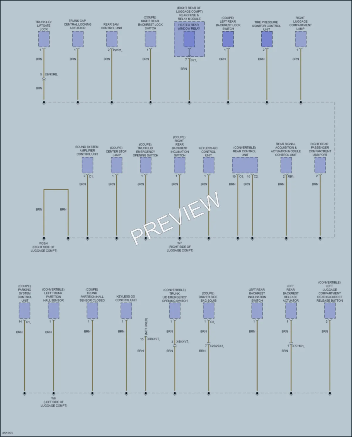 2023 MercedesBenz C300 Ground Distribution wiring diagram preview