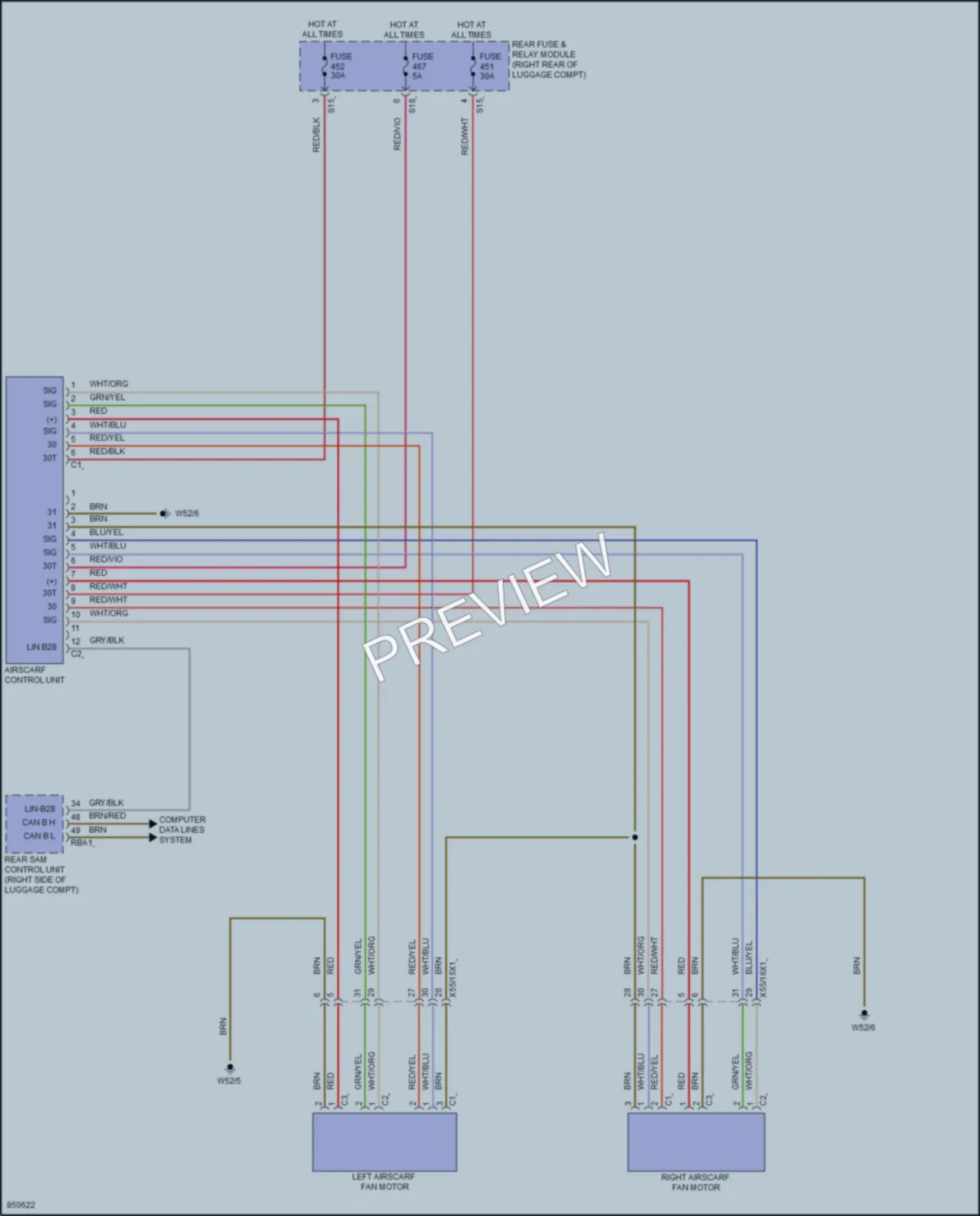 2023 MercedesBenz C300 Power Seats wiring diagram preview