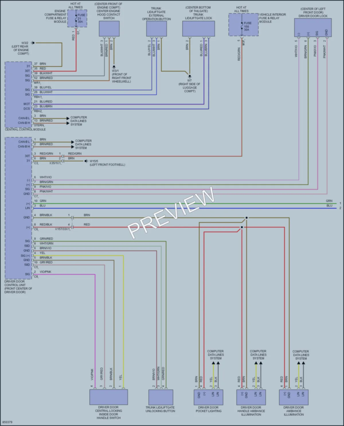 2023 MercedesBenz CLA250 Anti Theft wiring diagram preview