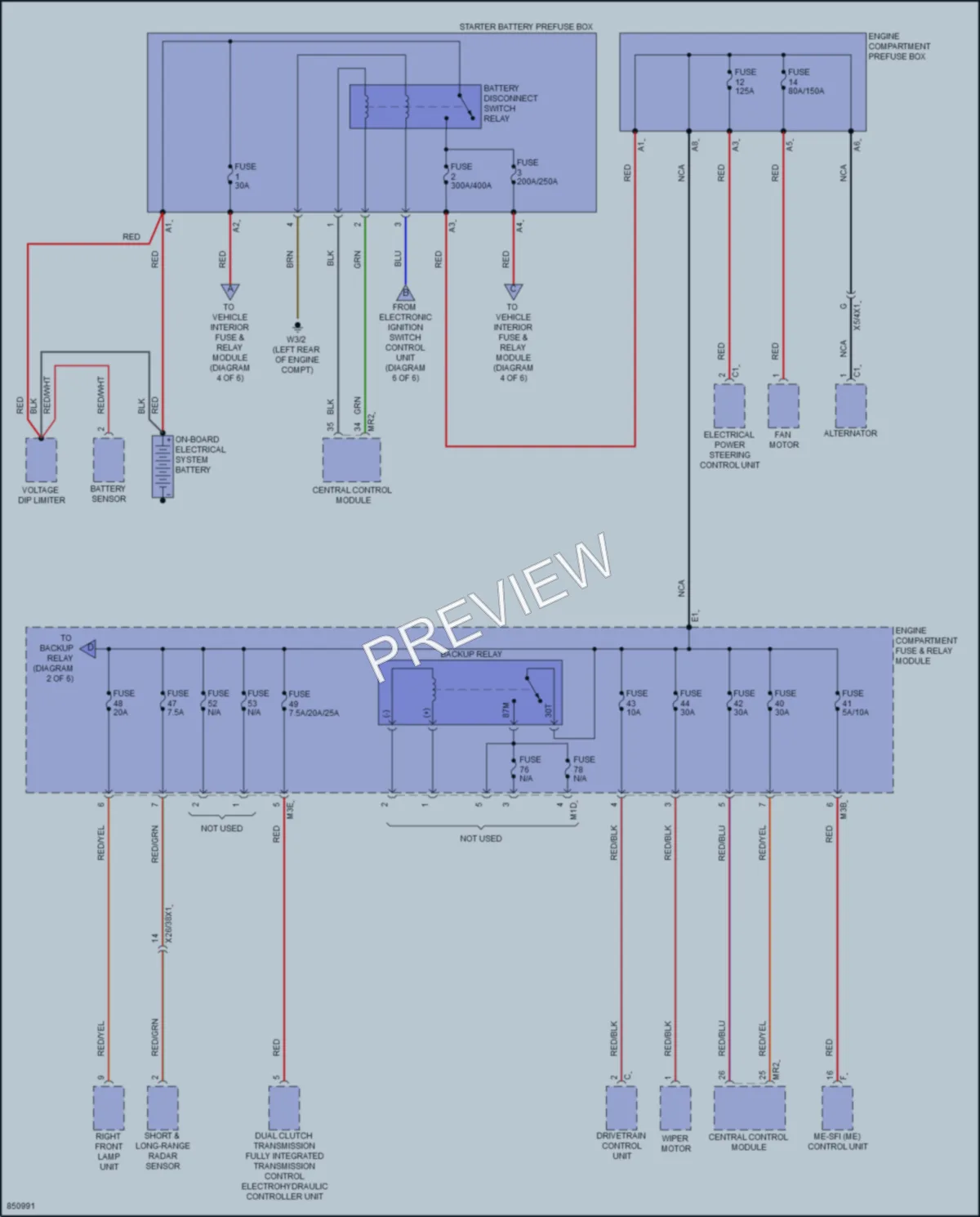 2023 MercedesBenz CLA250 Power Distribution wiring diagram preview