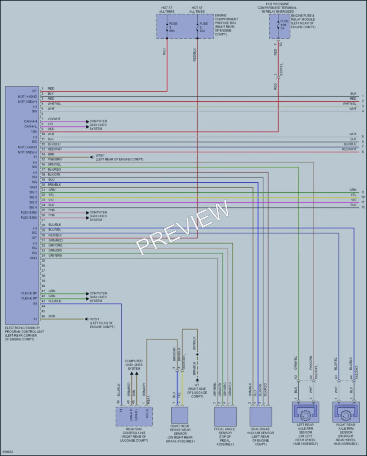 2023 MercedesBenz CLS450 Anti Lock Brakes wiring diagram preview