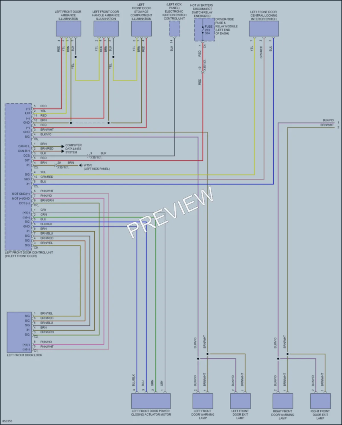 2023 MercedesBenz CLS450 Anti Theft wiring diagram preview