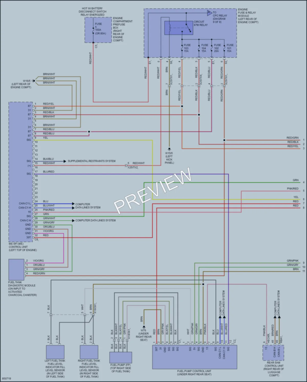 2023 MercedesBenz CLS450 Engine Performance wiring diagram preview