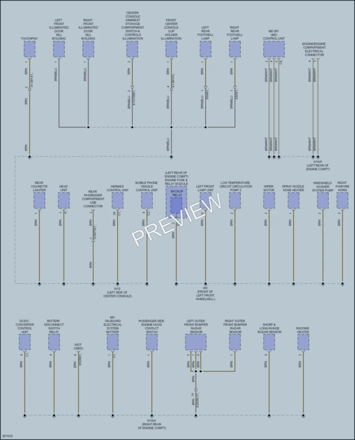 2023 MercedesBenz CLS450 Ground Distribution wiring diagram preview