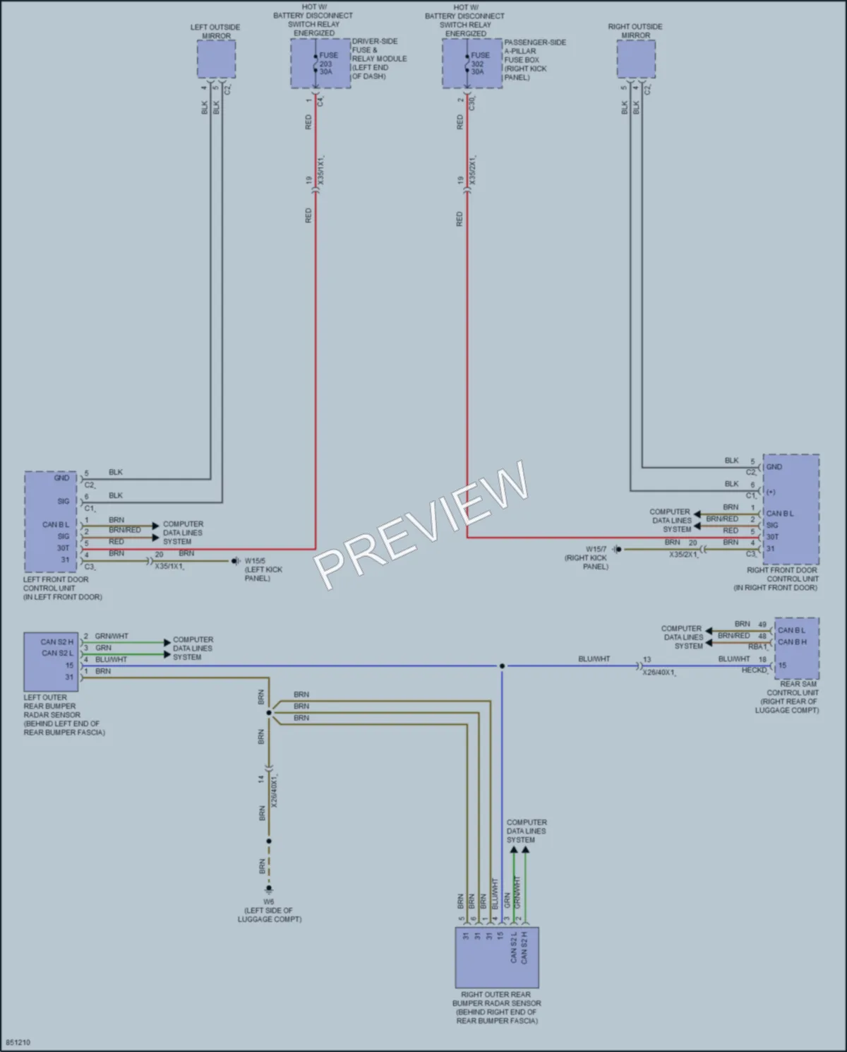 2023 MercedesBenz CLS450 Navigation wiring diagram preview