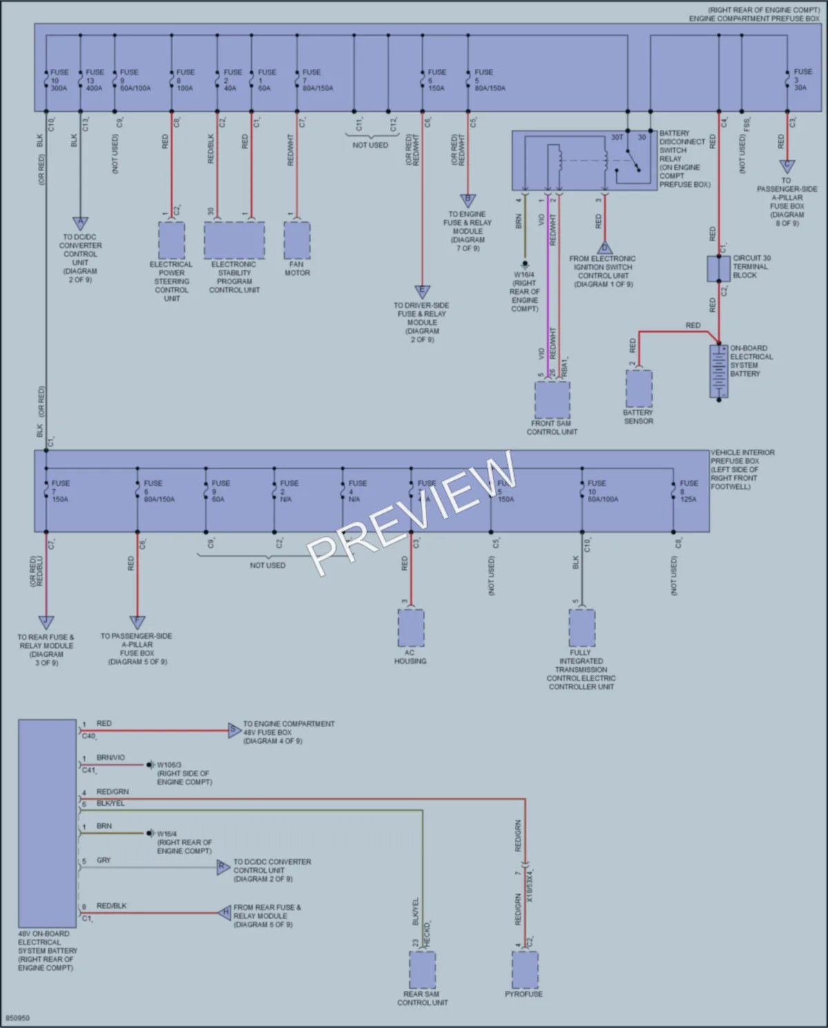 2023 MercedesBenz CLS450 Power Distribution wiring diagram preview