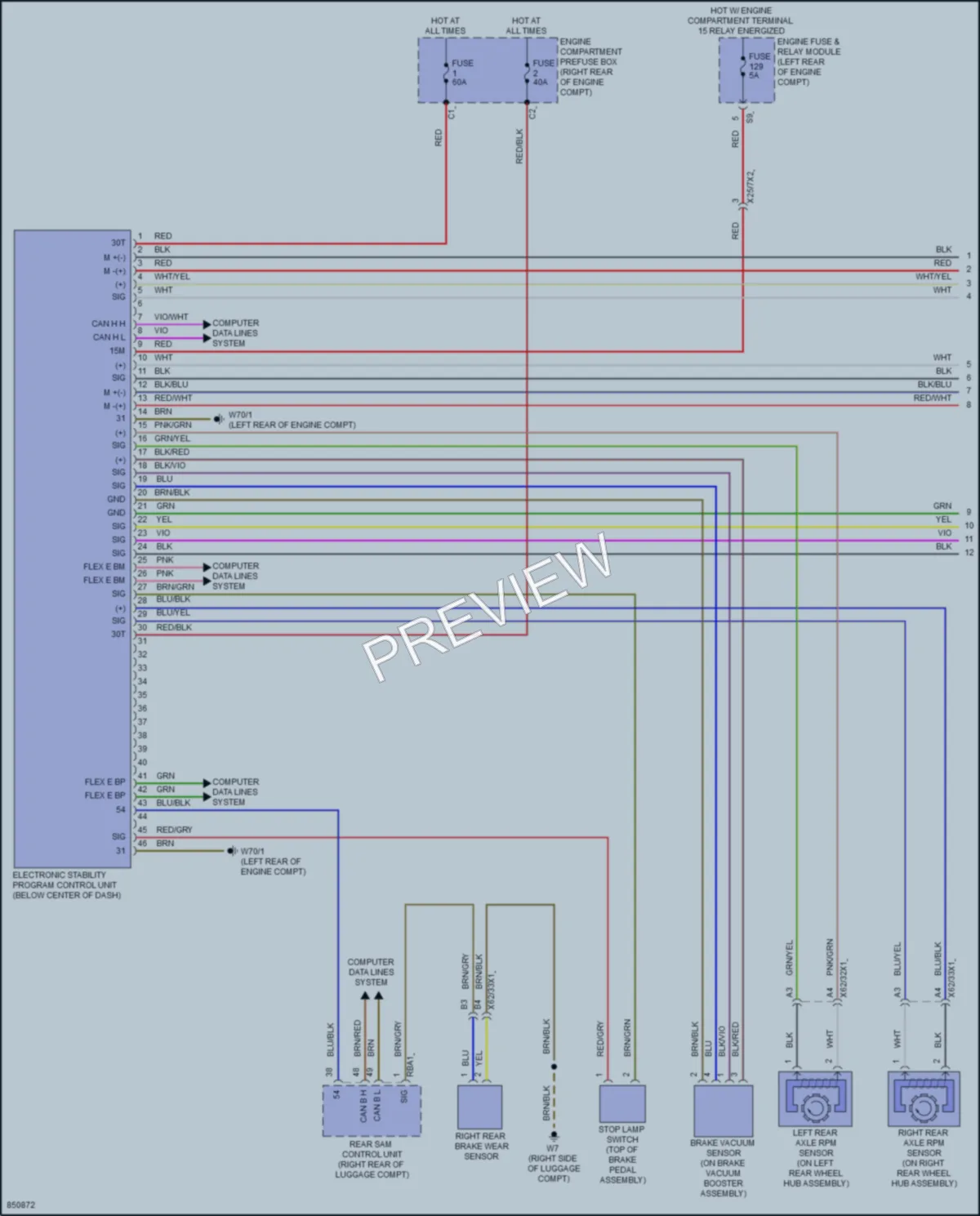 2023 MercedesBenz E350 Anti Lock Brakes wiring diagram preview