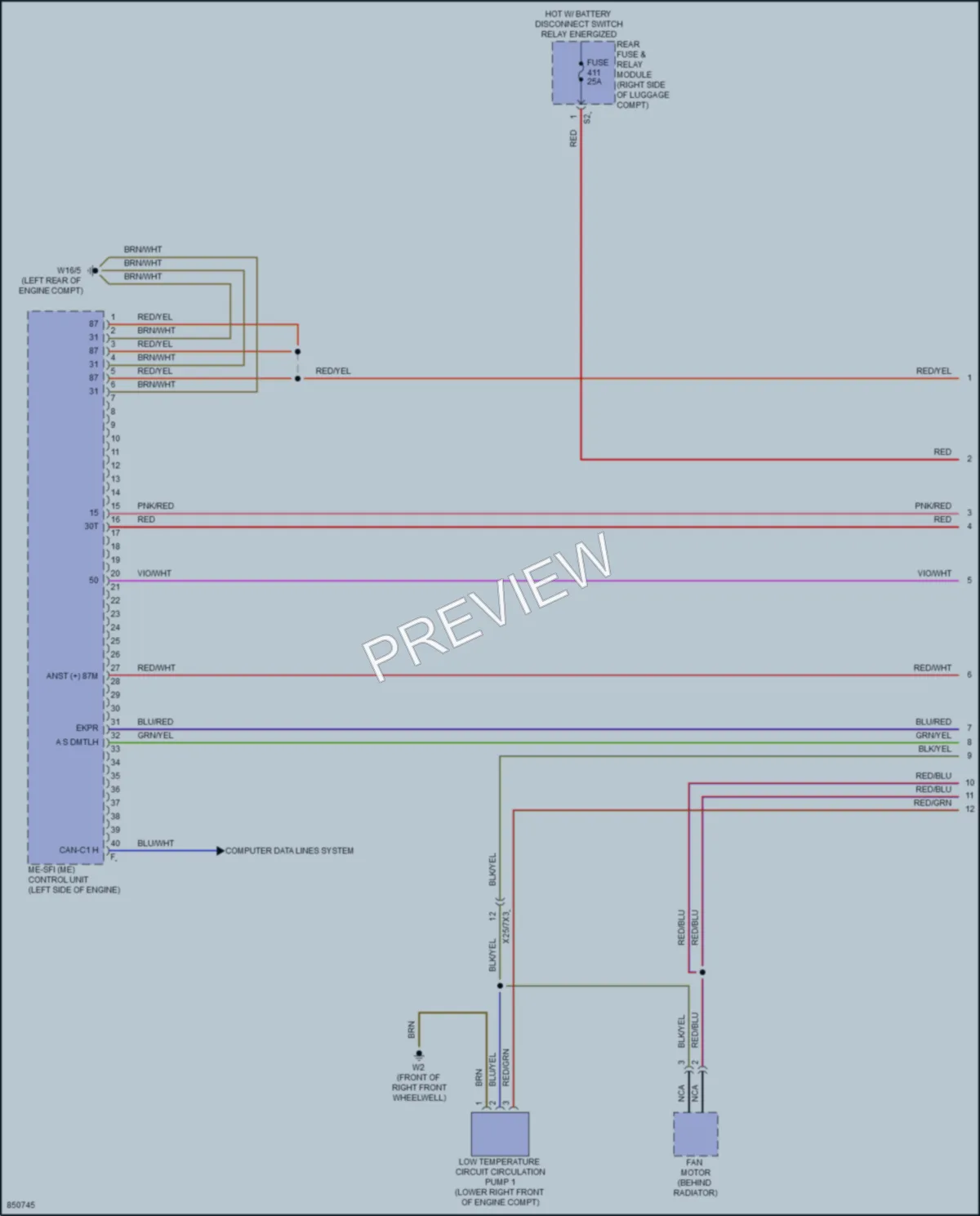 2023 MercedesBenz E350 Engine Performance wiring diagram preview