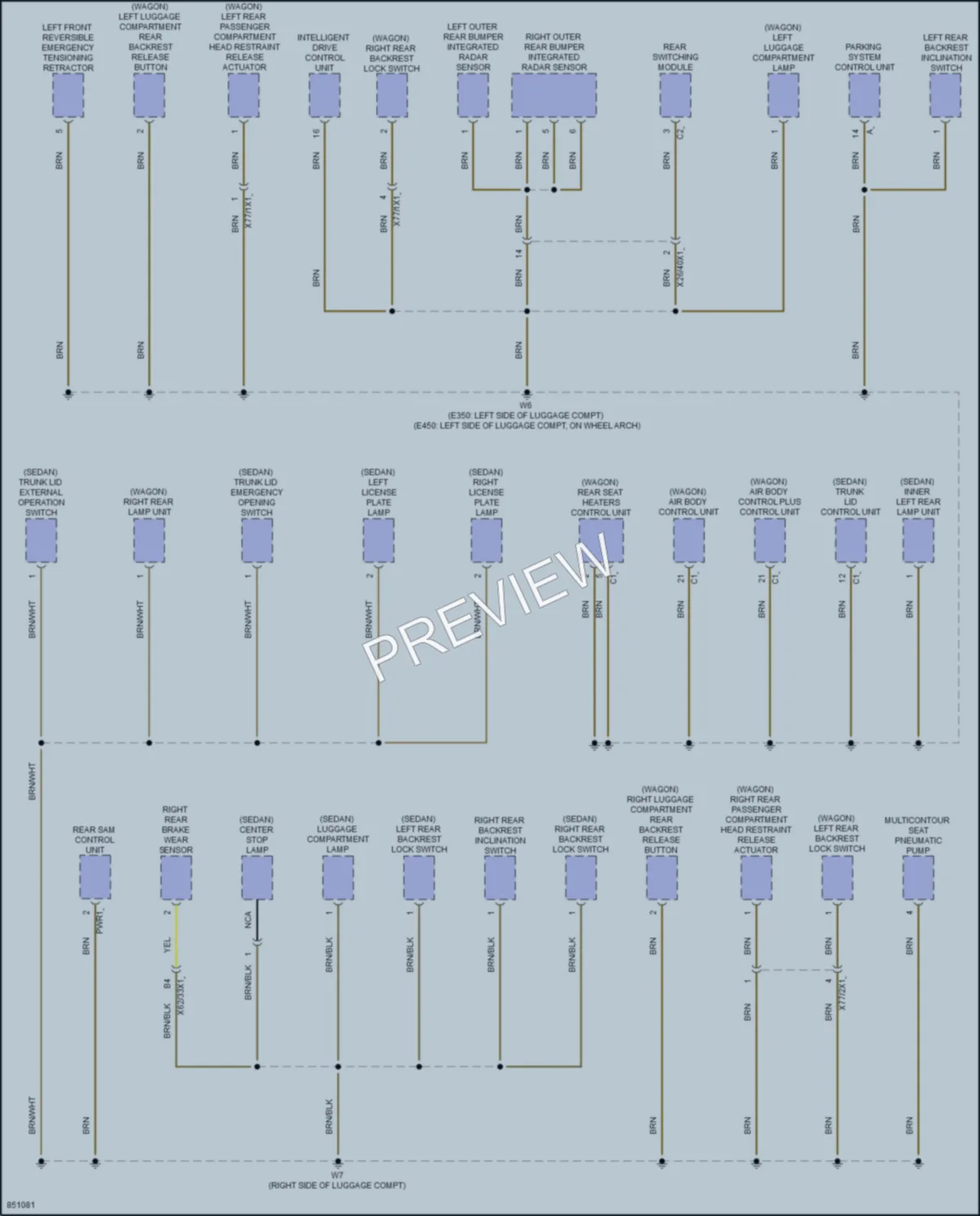 2023 MercedesBenz E450 Ground Distribution wiring diagram preview