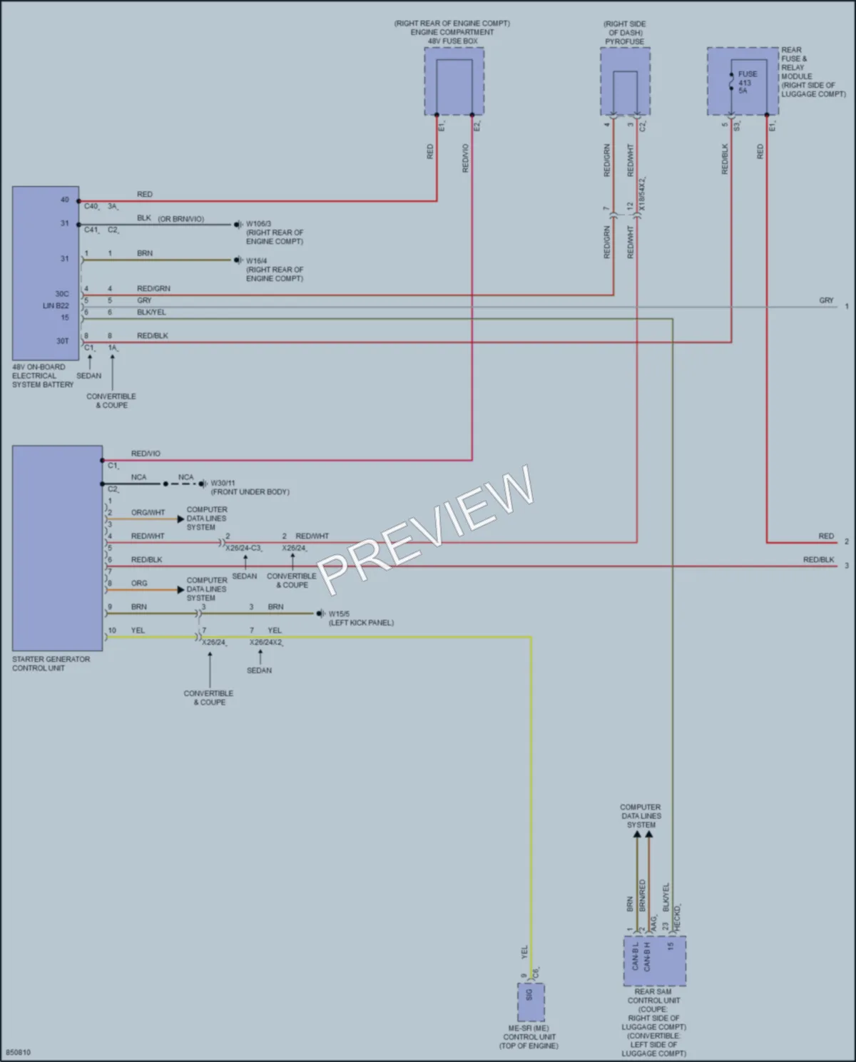 2023 MercedesBenz E450 Starting Charging wiring diagram preview