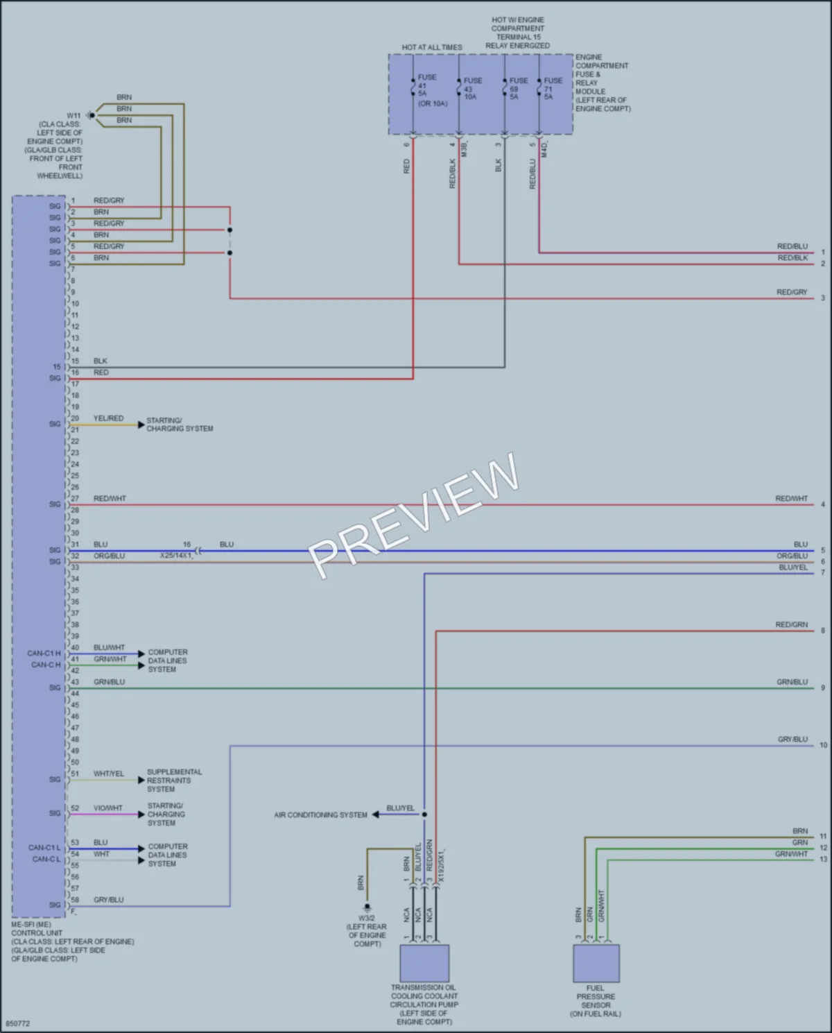 2023 MercedesBenz GLA250 Engine Performance wiring diagram preview
