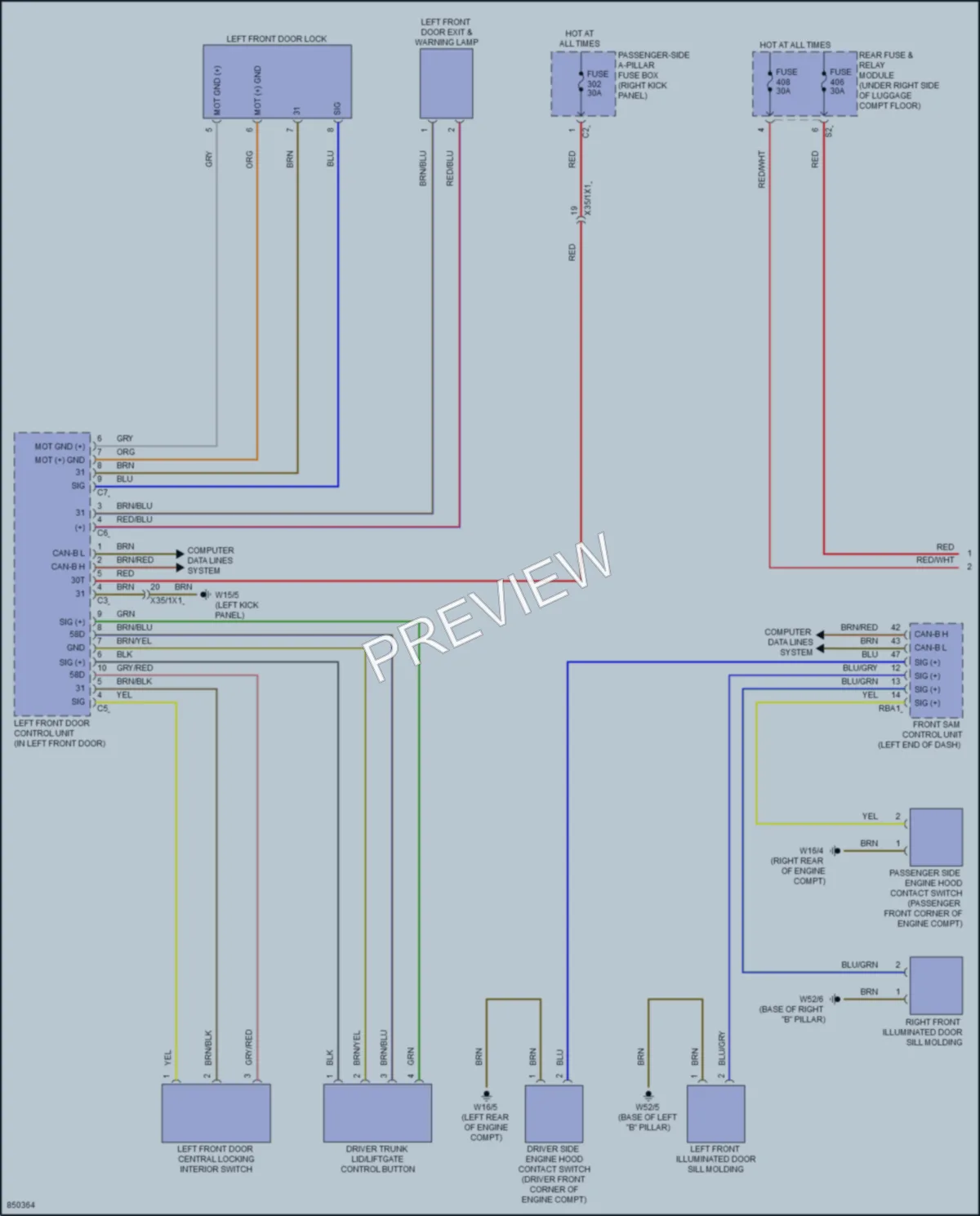 2023 MercedesBenz GLC300 Anti Theft wiring diagram preview