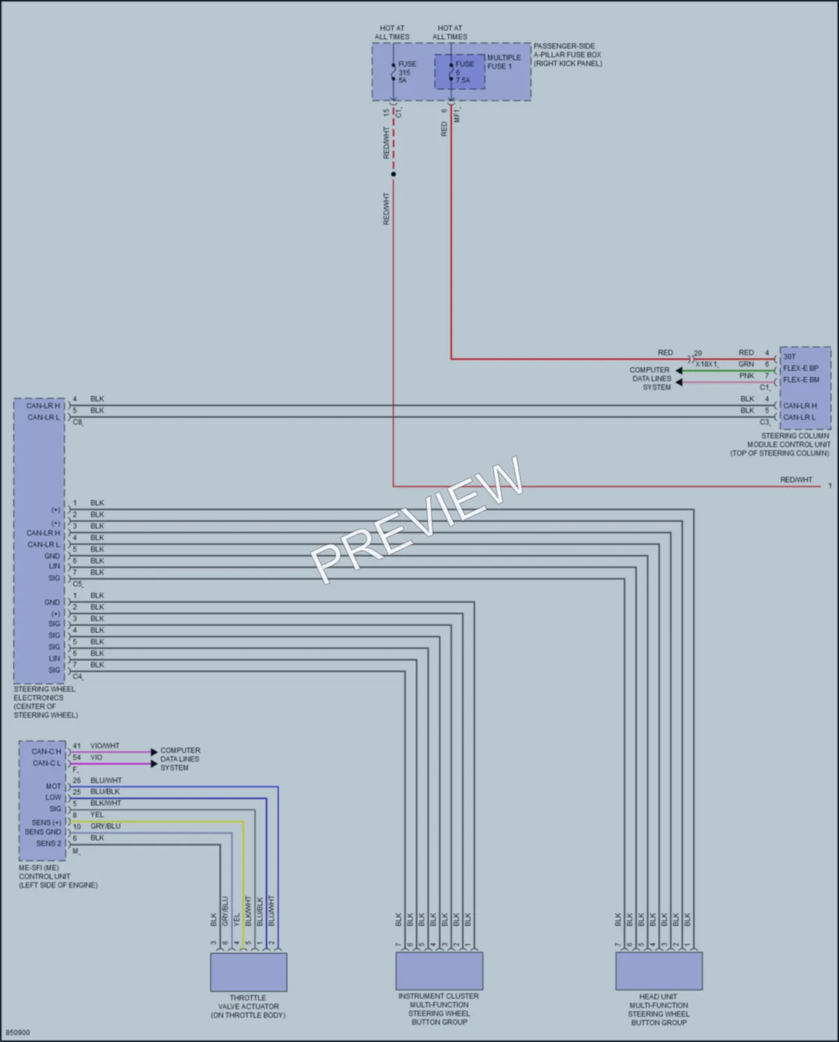 2023 MercedesBenz GLC300 Cruise Control wiring diagram preview