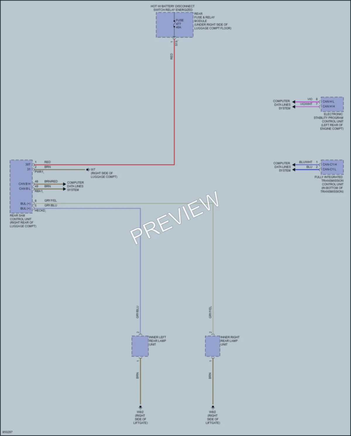 2023 MercedesBenz GLC300 Exterior Lights wiring diagram preview