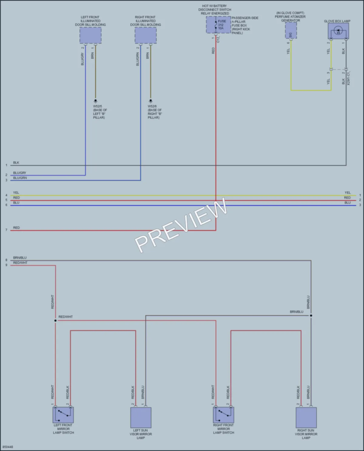 2023 MercedesBenz GLC300Coupe Interior Lights wiring diagram preview