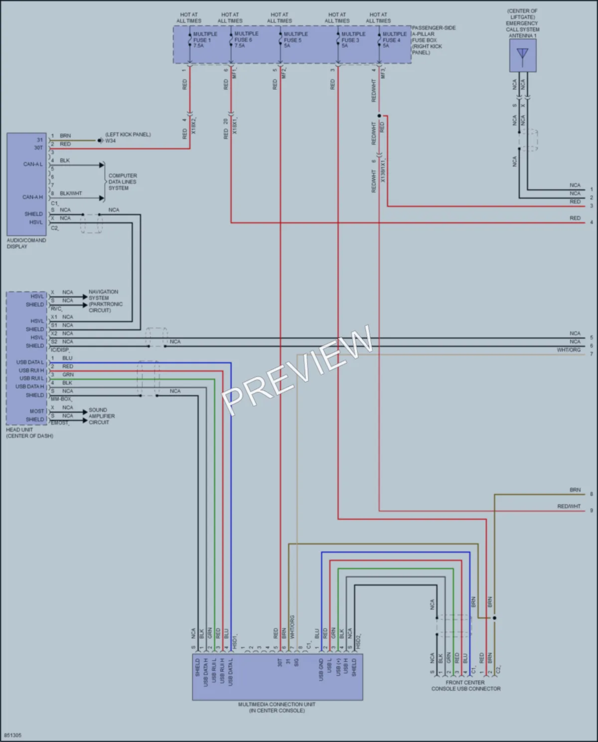 2023 MercedesBenz GLC300Coupe Radio wiring diagram preview