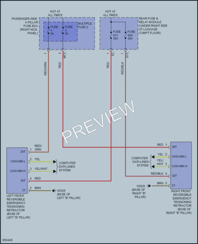 2023 MercedesBenz GLC300Coupe Supplemental Restraints wiring diagram preview