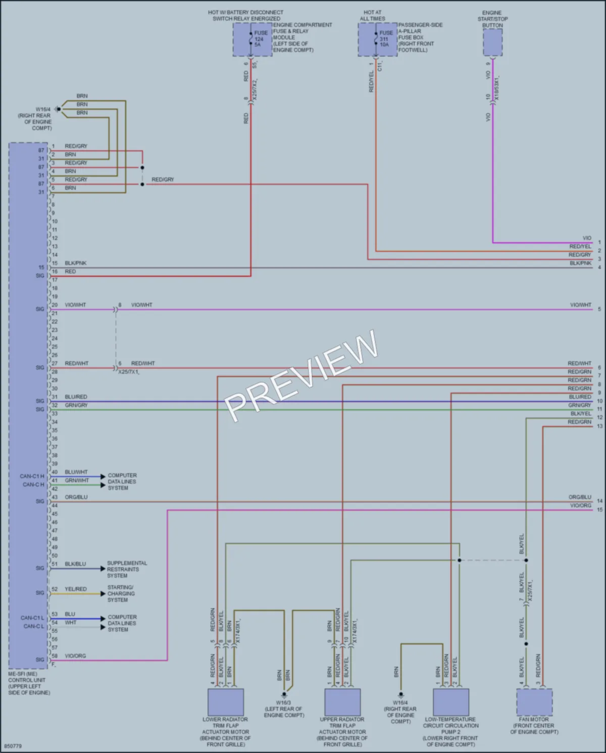 2023 MercedesBenz GLE350 Engine Performance wiring diagram preview