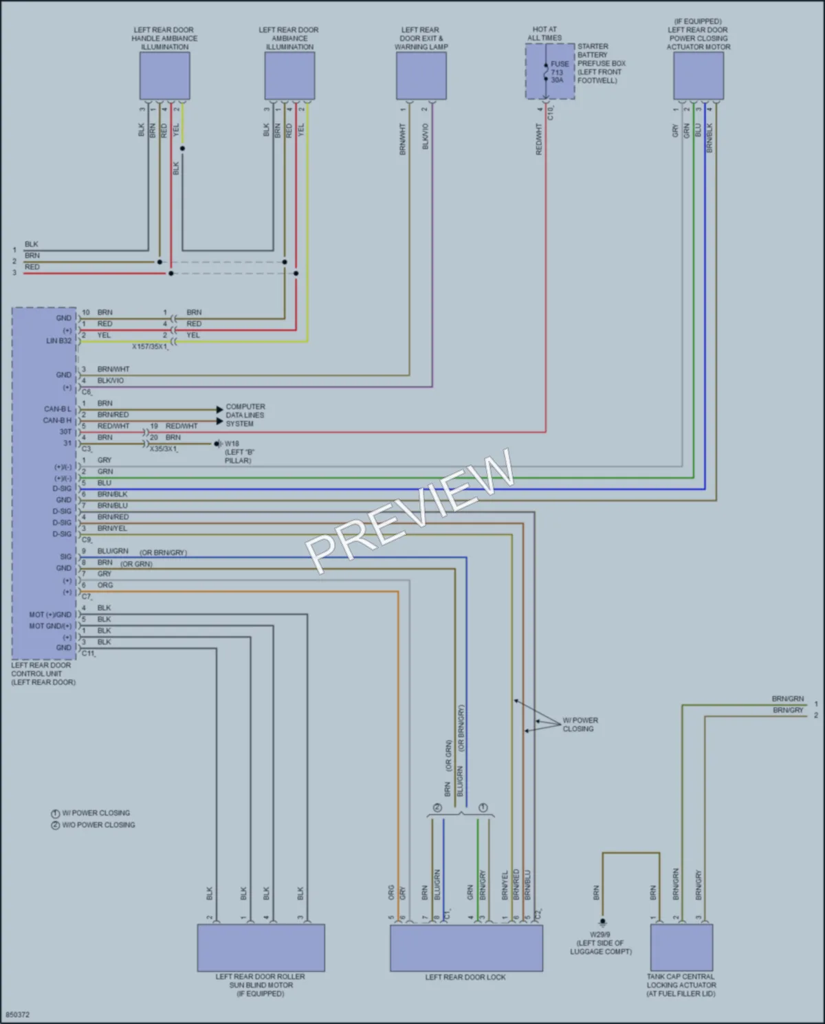 2023 MercedesBenz GLE450 Anti Theft wiring diagram preview