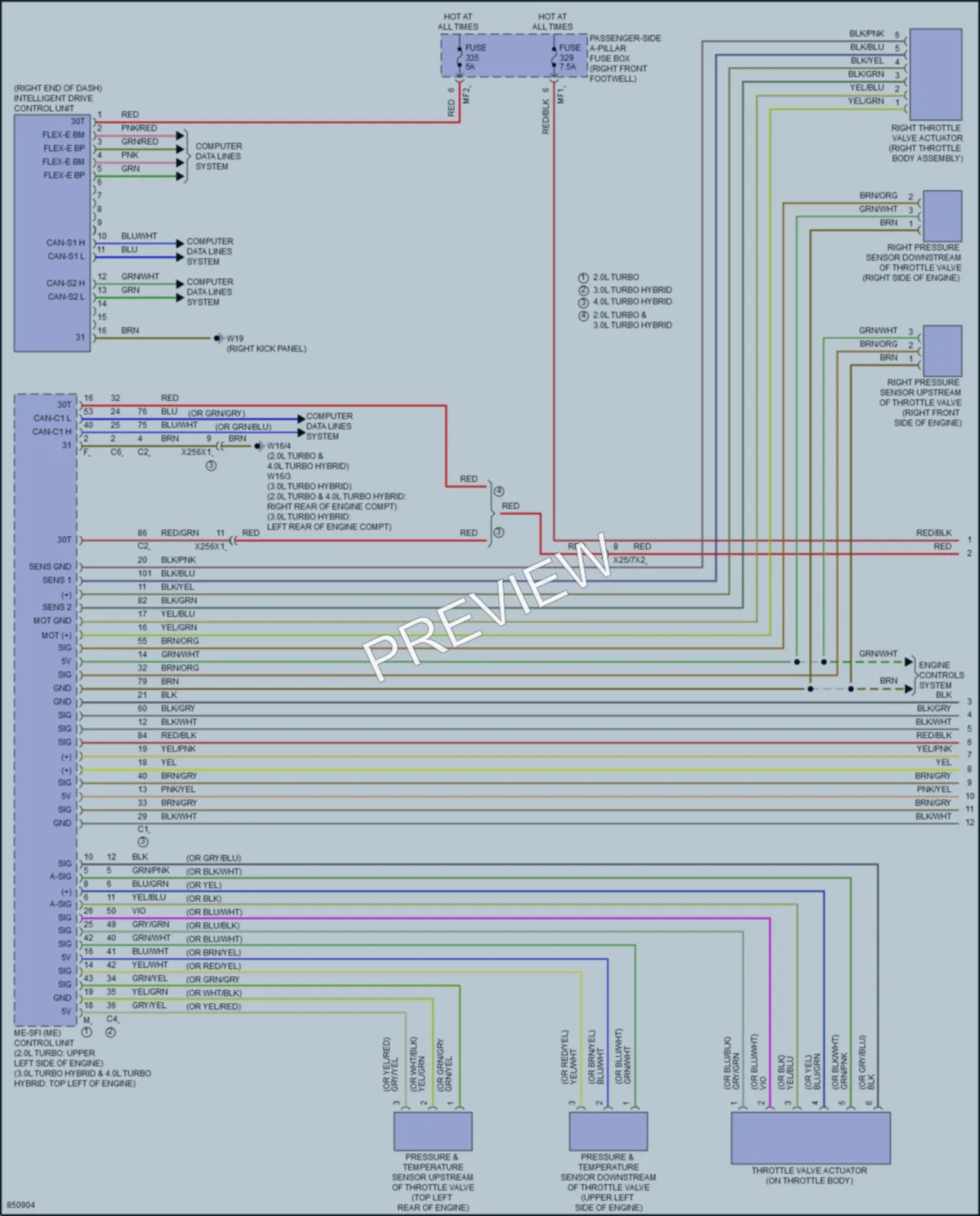 2023 MercedesBenz GLE450Coupe Cruise Control wiring diagram preview