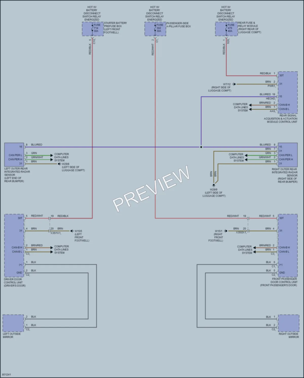 2023 MercedesBenz GLS450 Navigation wiring diagram preview