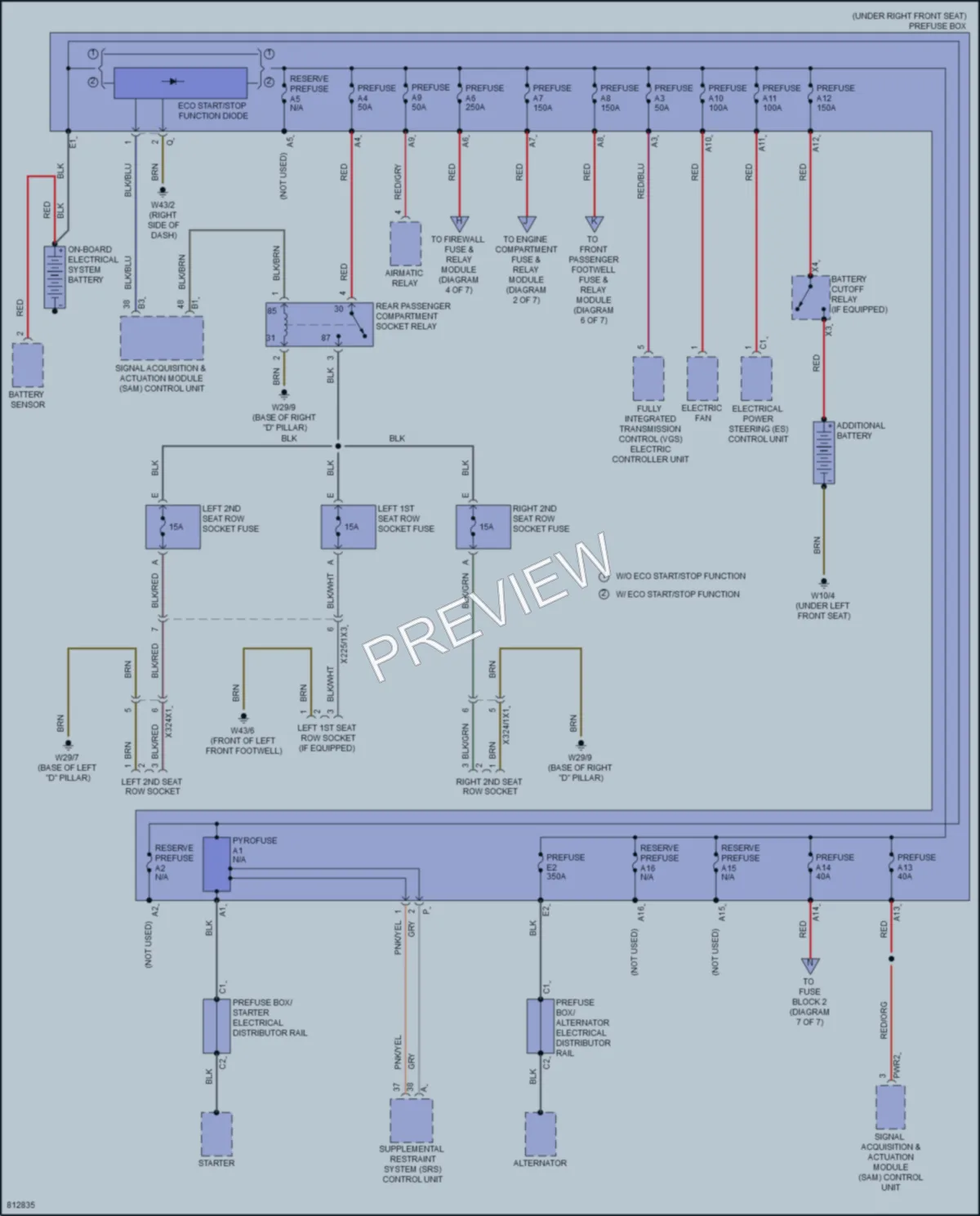 2023 MercedesBenz Metris Power Distribution wiring diagram preview