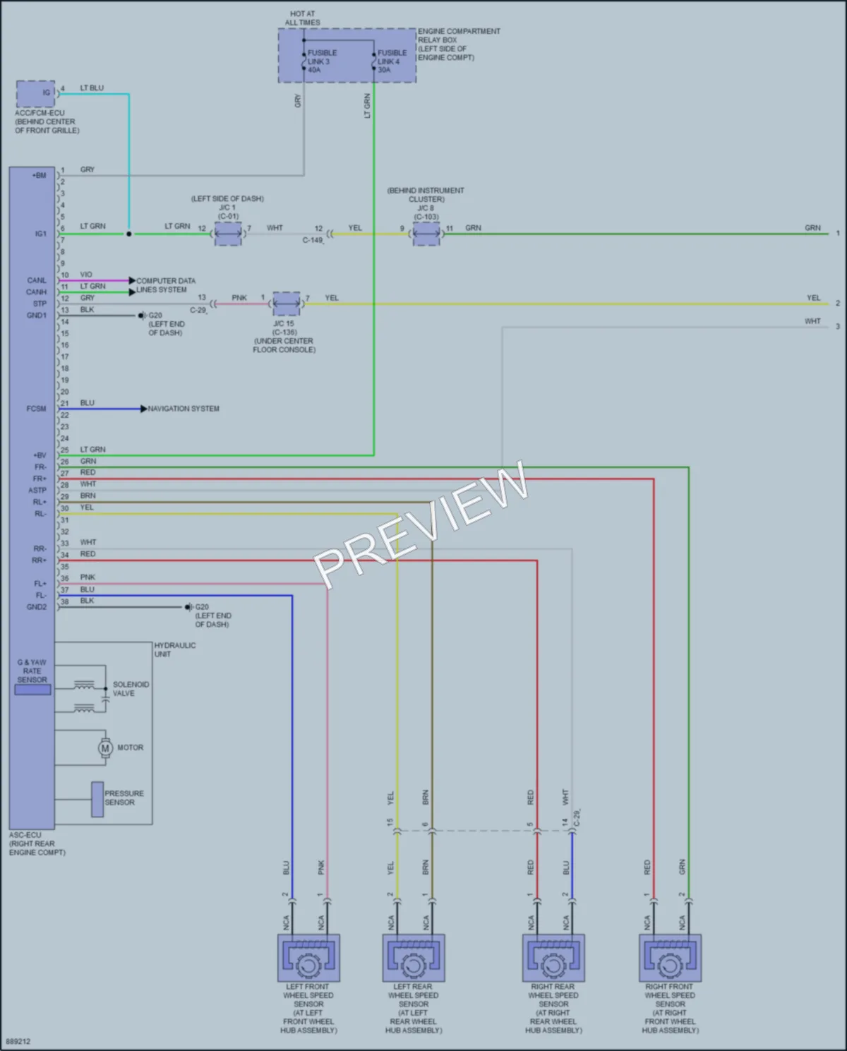 2023 Mitsubishi EclipseCross Anti Lock Brakes wiring diagram preview