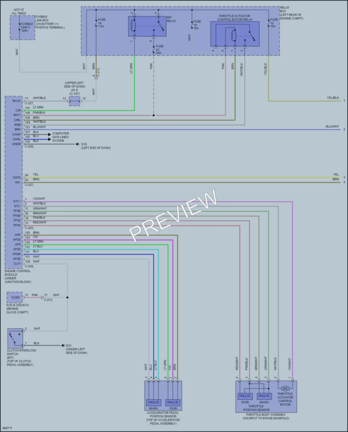 2023 Mitsubishi MirageG4 Cruise Control wiring diagram preview