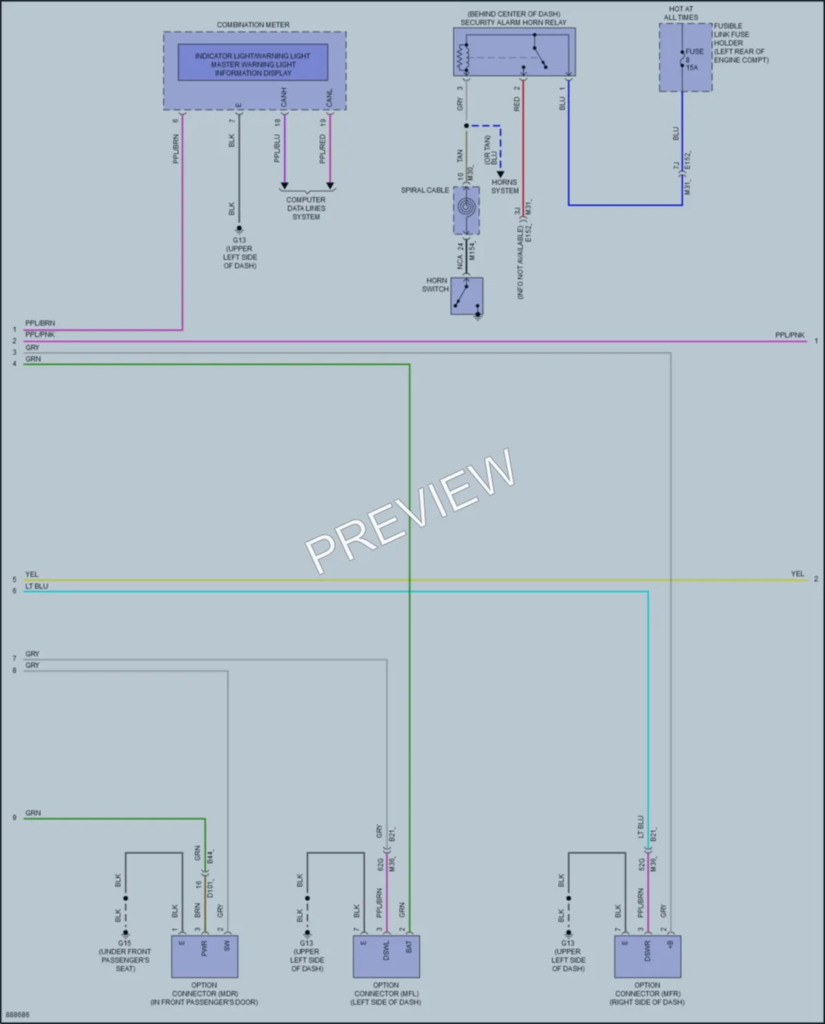 2023 Mitsubishi OutlanderPHEV Anti Theft wiring diagram preview