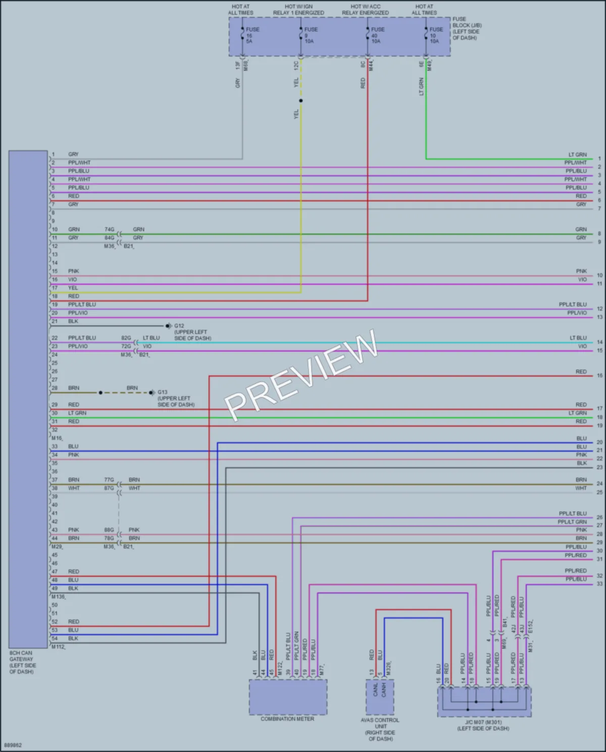 2023 Mitsubishi OutlanderPHEV Computer Data Lines wiring diagram preview