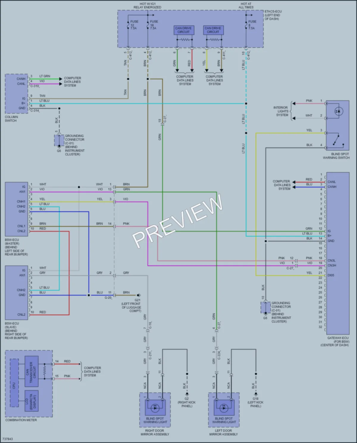 2023 Mitsubishi OutlanderSport Navigation wiring diagram preview