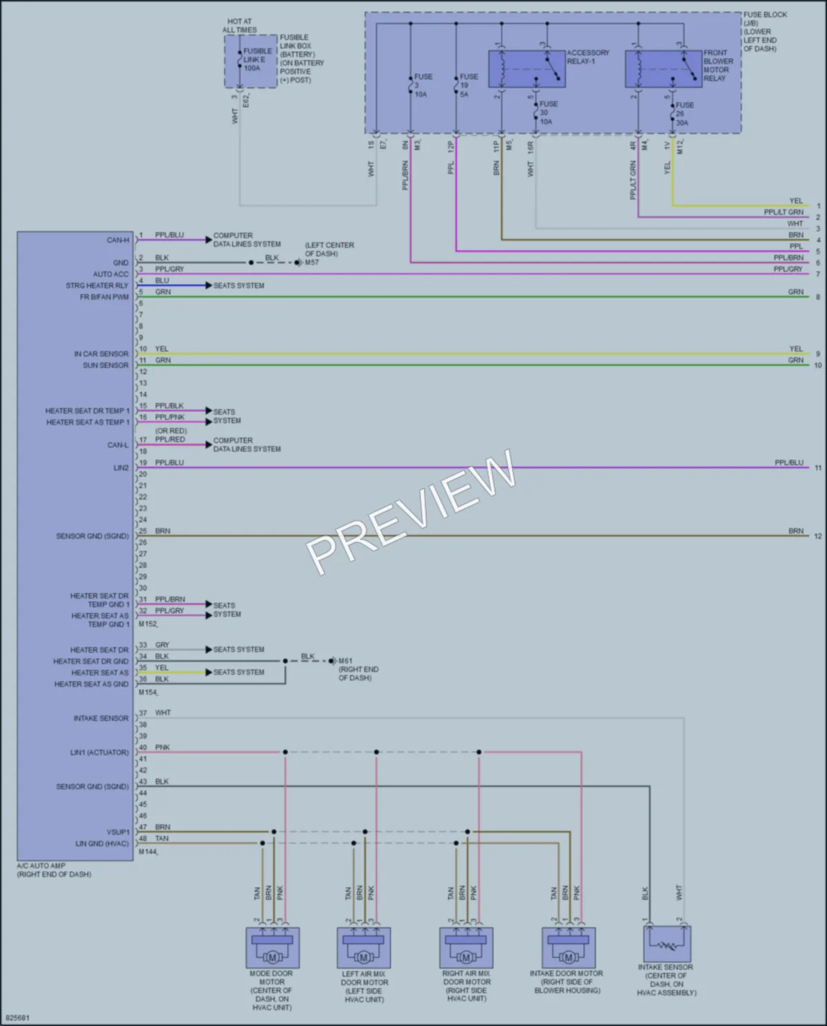 2023 Nissan Altima Air Conditioning wiring diagram preview