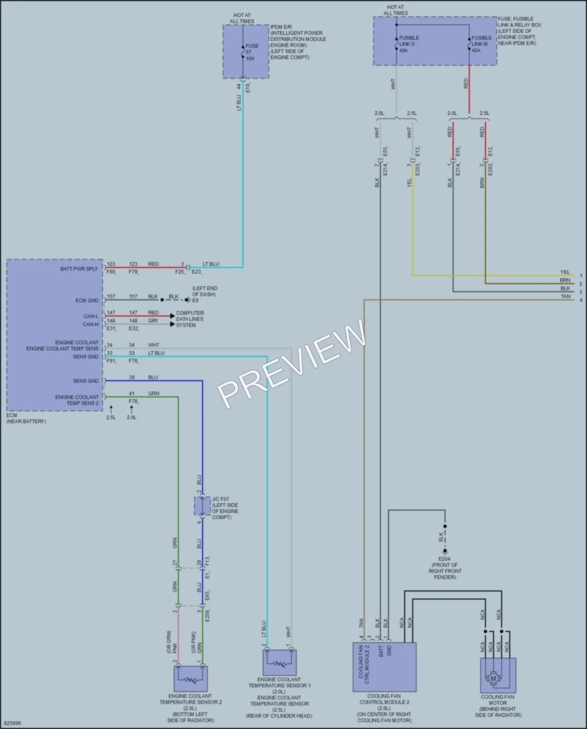 2023 Nissan Altima Cooling Fan wiring diagram preview