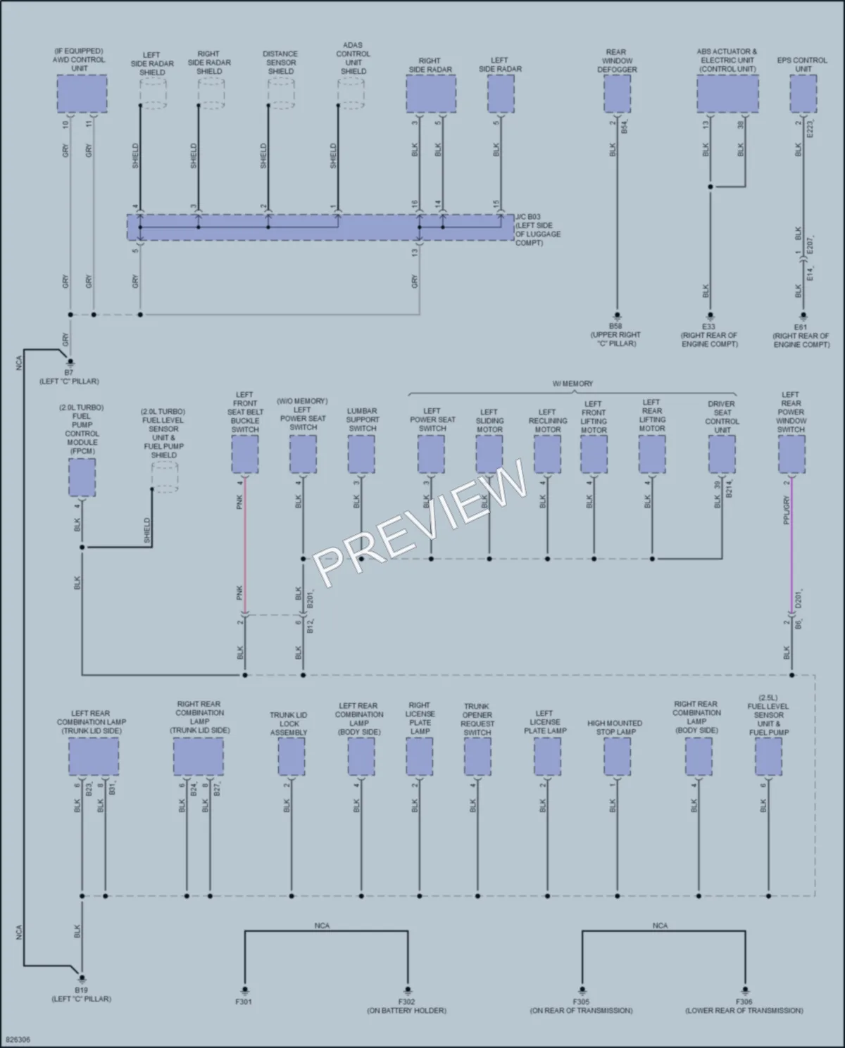 2023 Nissan Altima Ground Distribution wiring diagram preview