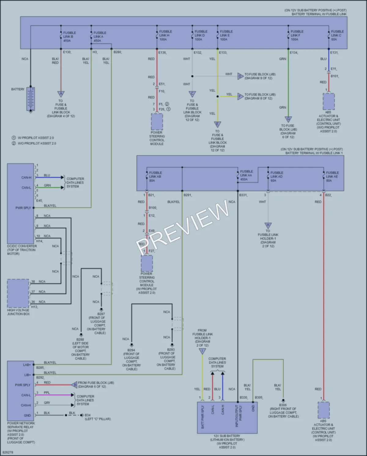 2023 Nissan Ariya Power Distribution wiring diagram preview