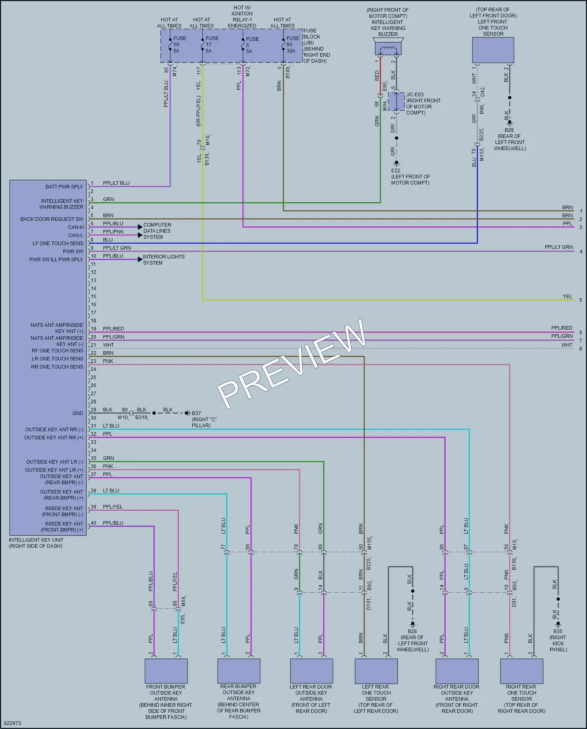 2023 Nissan Ariya Power Door Locks wiring diagram preview