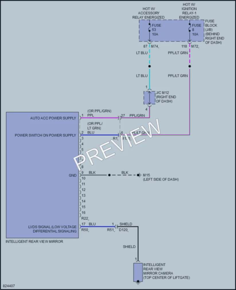 2023 Nissan Ariya Power Mirrors wiring diagram preview