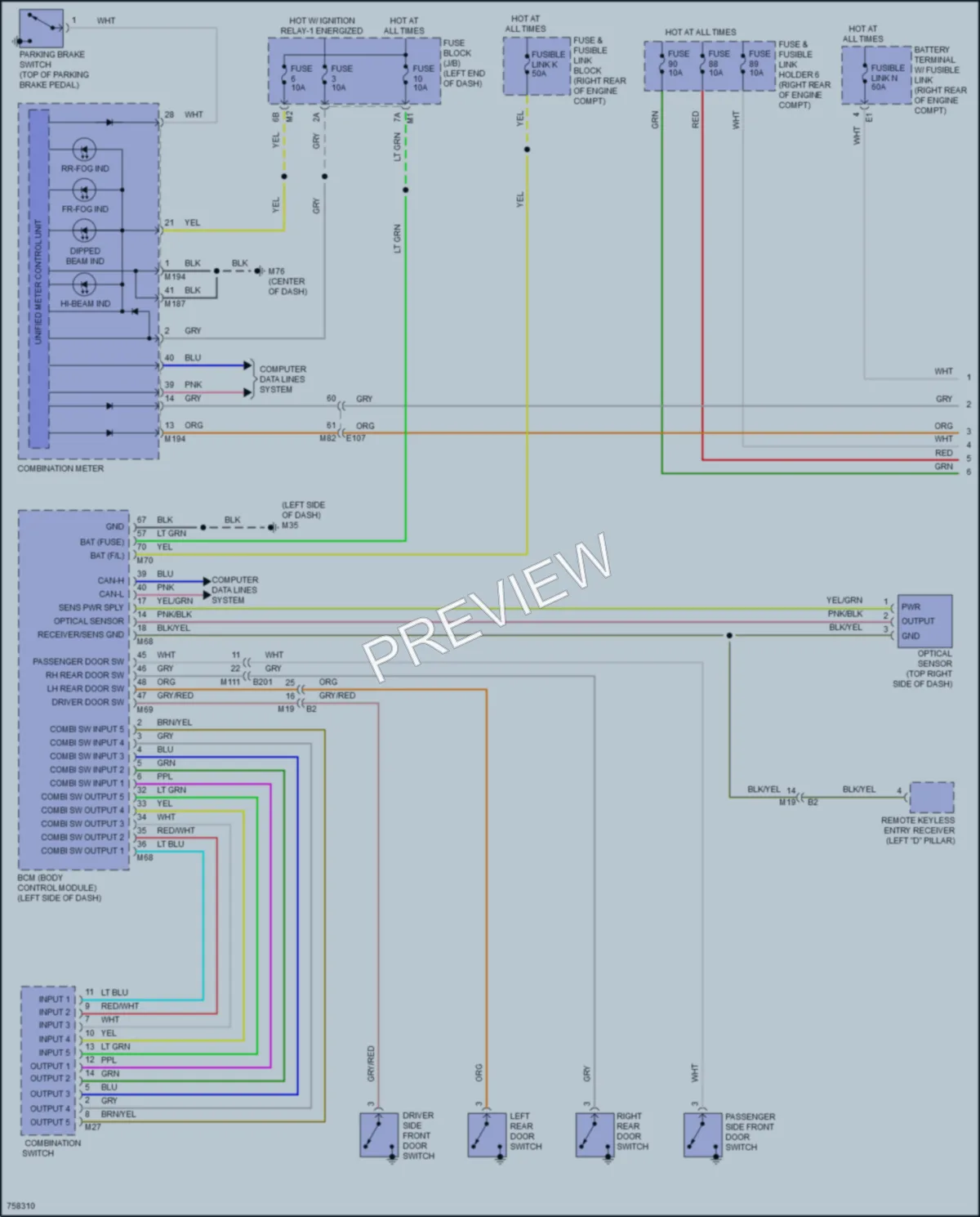2023 Nissan Armada Headlights wiring diagram preview