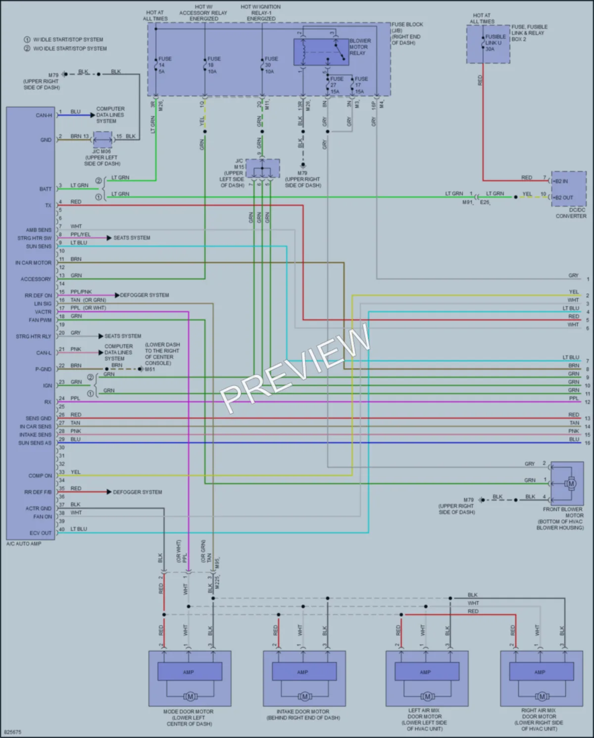 2023 Nissan Frontier Air Conditioning wiring diagram preview