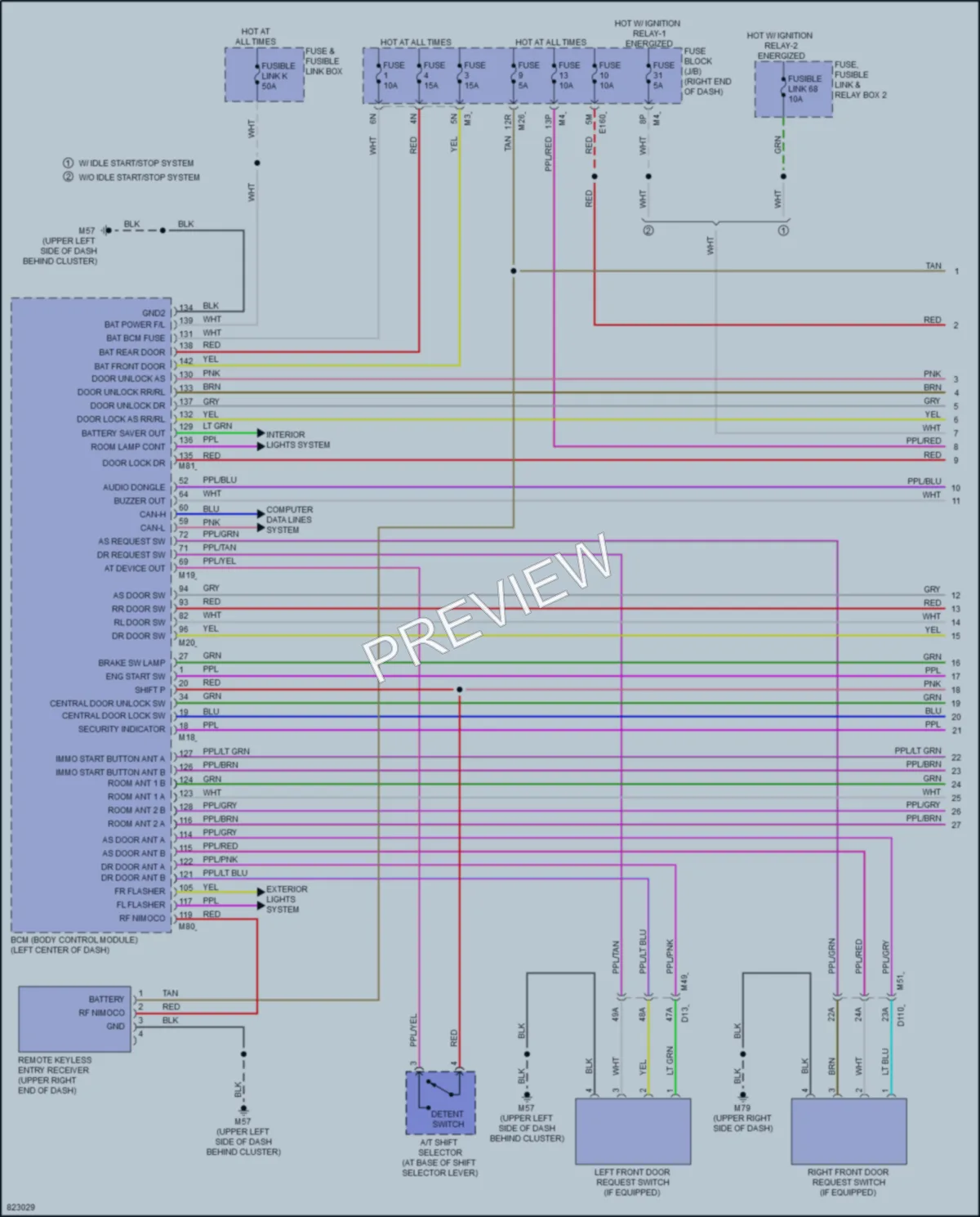 2023 Nissan Frontier Anti Theft wiring diagram preview