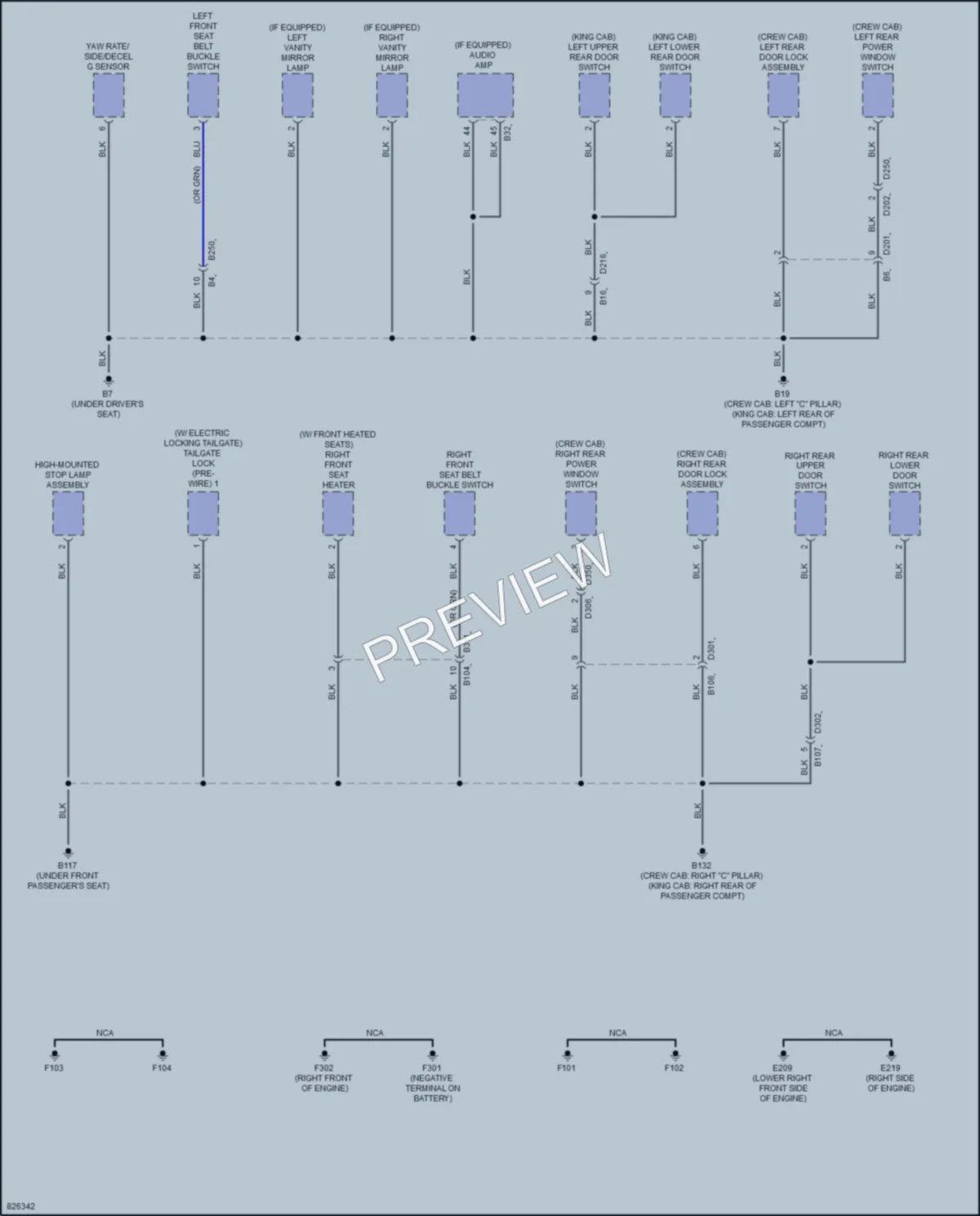 2023 Nissan Frontier Ground Distribution wiring diagram preview