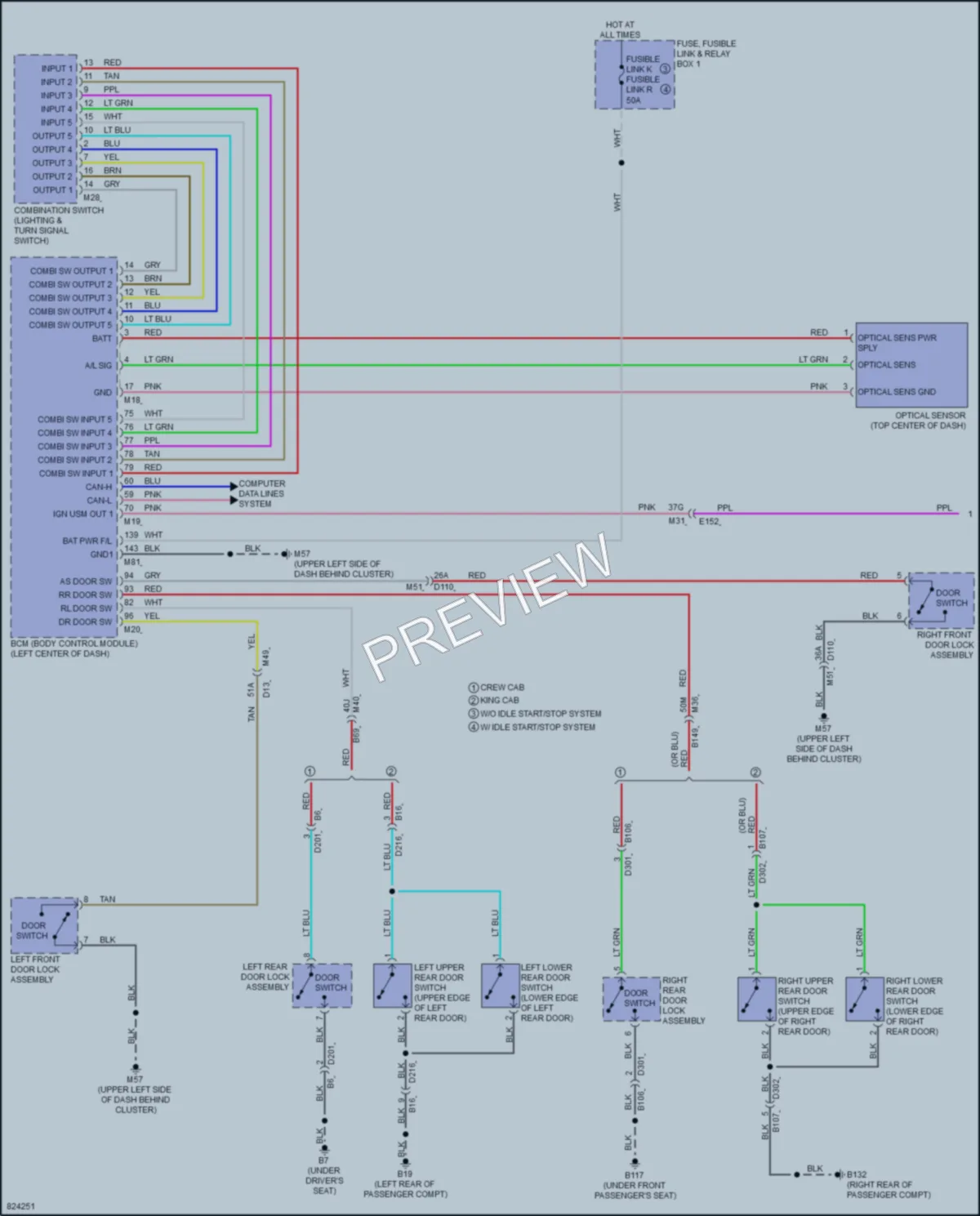 2023 Nissan Frontier Headlights wiring diagram preview