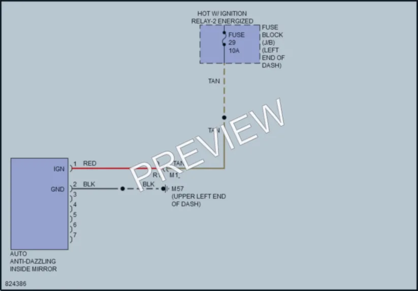 2023 Nissan Kicks Power Mirrors wiring diagram preview